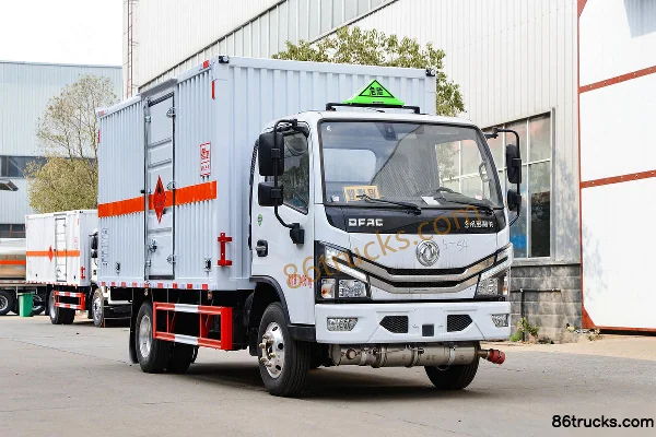 Dongfeng Duolika D6 115 ch 4X2(6 roues) camion caisse pour liquide inflammable 4,1 m (marque Chufei) (China VI) Extérieu