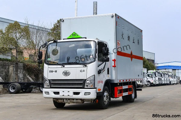 FAW Jiefang Hu VN 130 hp 4X2(6 wheels) 4.15m Explosive Material Transport Truck (Chufei Brand) (China VI) Exterior (3) | 86Trucks