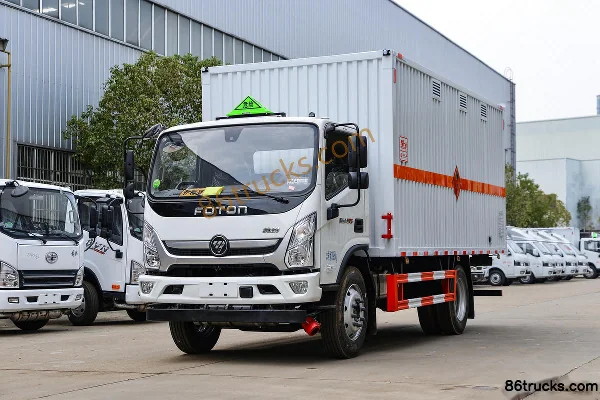 Foton Aoling CTS 156hp 4X2(6 wheels) 5.2m flammable gas van truck (Chufei brand) Exterior (3) | 86Trucks