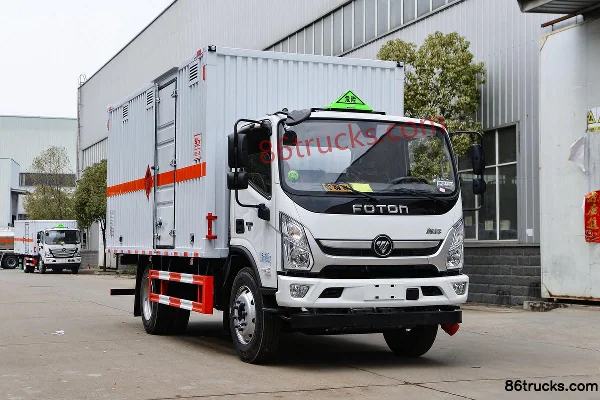 Foton Aoling CTS 156hp 4X2(6 wheels) 5.2m flammable gas van truck (Chufei brand) Exterior