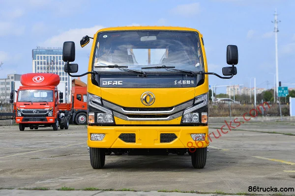 Dongfeng Duolika D5 Ruineng Edition 132 hp 4X2(6 wheels) 2.82m Double Row Flatbed Light Truck (Engineering Yellow) Exterior (2) | 86Trucks