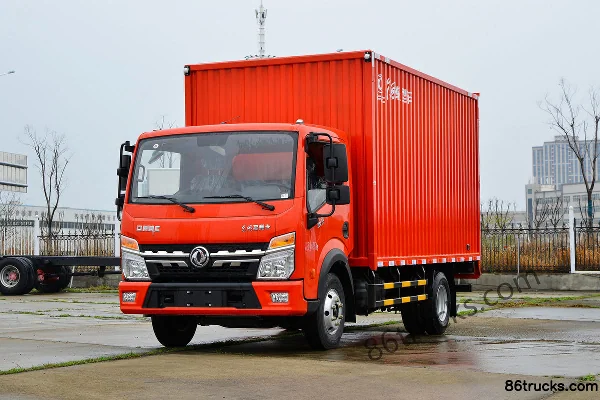 Dongfeng Duolika D6-M version super 136 ch 4X2(6 roues) camion léger fourgon simple cabine 4,17 m Extérieur (3) | 86Trucks