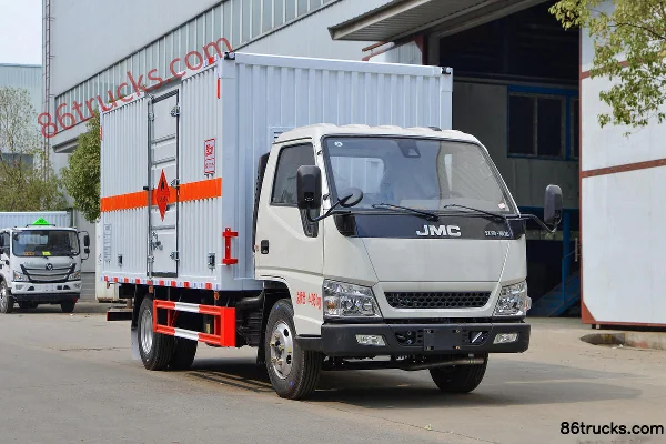 JMC Shunda Small Truck 122 hp 4X2(6 wheels) 4.2m Flammable Gas Box Transport Truck (Chufei Brand) Exterior