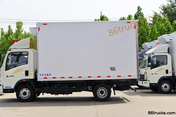Sinotruk HOWO Hanjiang M Wealth Creation Edition 160hp 4X2(6 wheels) 4.1m refrigerated truck (China VI) Body (3) | 86Trucks