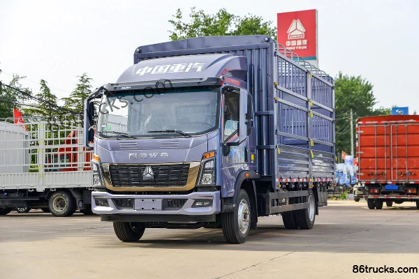 Sinotruk HOWO Tongshuai 154hp 4X2(6 wheels) 4.85m Crew Cab Stake Truck (10-speed) Exterior (3) | 86Trucks
