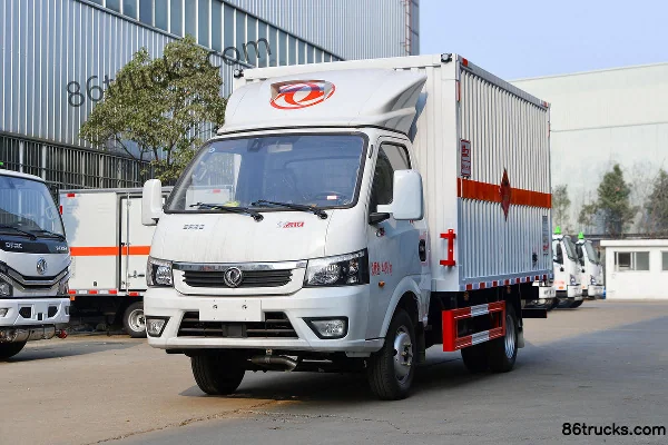Dongfeng Tuyu T5 95hp Gasoline 4X2(6 wheels) Flammable Liquid Van Truck (Chufei Brand) Exterior (3) | 86Trucks