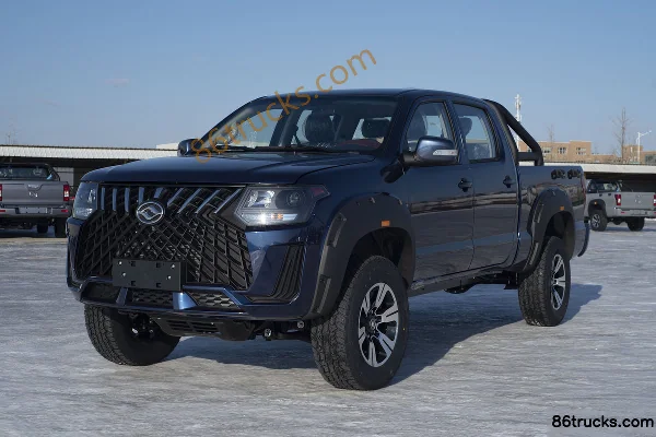 Huanghai Jiaolong 2024 Endeavor 2.5T Diesel 150 hp Manual 4WD Double Row Pickup Exterior (3) | 86Trucks