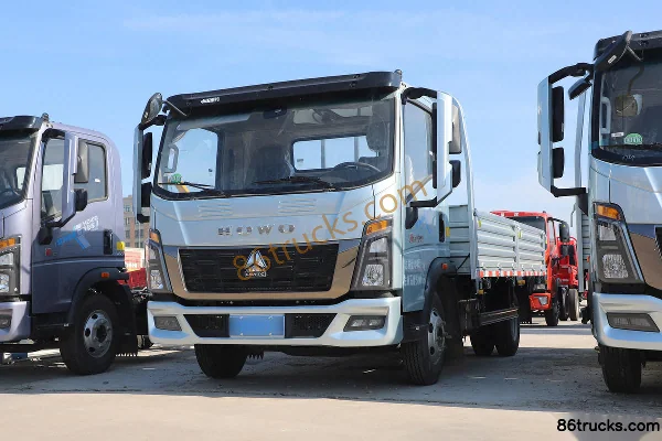Sinotruk HOWO Tongshuai 160 ch 4X2(6 roues) 4,15 m porteur plateau cabine simple boîte automatique AT (China VI) Extérieur (3) | 86Trucks