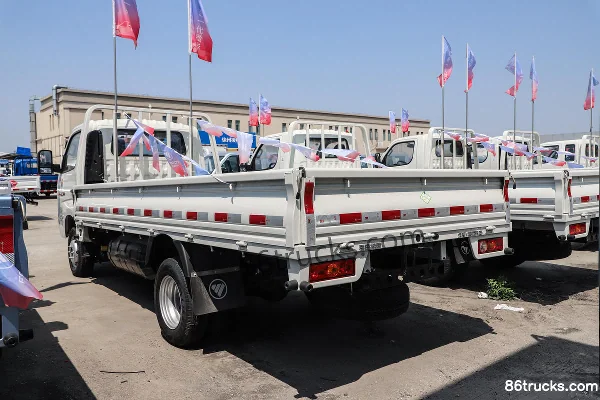 Foton Xiangling M2 Luxe 2,0L 122 ch 4X2(6 roues) CNG 4 m cabine simple camion micro plateau Carrosserie (3) | 86Trucks