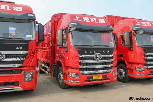 SAIC Hongyan Jiebao H6 300hp 4X2(6 wheels) 6.8m Cargo Truck with Cage (Fast Gear 10-Speed) Exterior