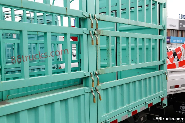 Foton Auman M Card 2.0L 127 hp 4X2(6 wheels) CNG 3.815m Single Row Cage Small Truck Body (3) | 86Trucks