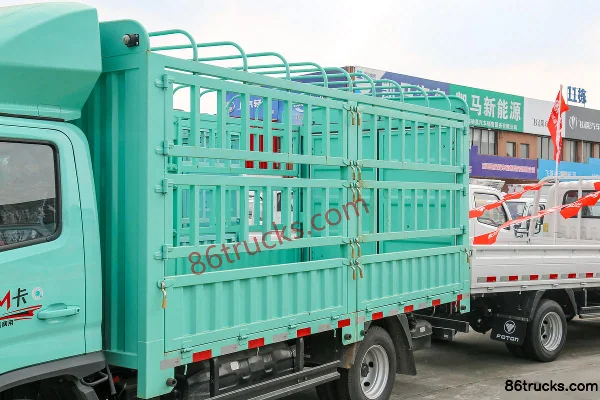 Foton Auman M Card 2.0L 127 hp 4X2(6 wheels) CNG 3.815m Single Row Cage Small Truck Body (1) | 86Trucks