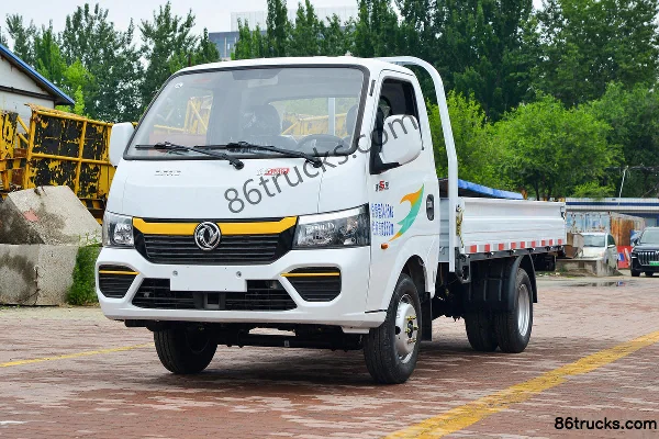 Dongfeng T5 1.6L Gasoline 122 hp 4X2(6 wheels) Dongan 5-Speed 3.4m Single Row Flatbed Truck Exterior (3) | 86Trucks