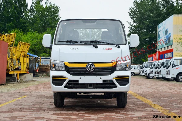 Dongfeng T5 1.6L Gasoline 122 hp 4X2(6 wheels) Dongan 5-Speed 3.4m Single Row Flatbed Truck Exterior (2) | 86Trucks