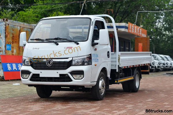 Dongfeng T5 95hp 4X2(6 wheels) 4.03m Single Row Flatbed Mini Truck Exterior (3) | 86Trucks