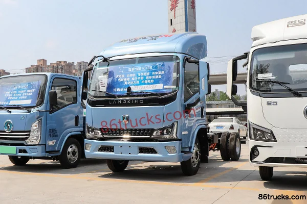 Lanqing Light Truck EH Series 4.18m Single Row Pure Electric Van Light Truck 100kWh 4X2(6 wheels) Exterior (3) | 86Trucks