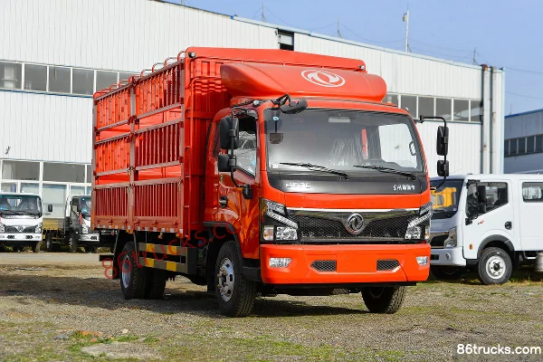 Dongfeng FuruiKa F7 170hp 4X2(6 wheels) 4.8m half-row stake truck Exterior