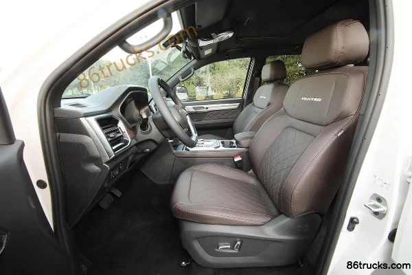 JAC Hunter EV 2024 Flagship 4WD Double Cab Electric Pickup Truck with Side Boards 88kWh Cabine (1) | 86Trucks