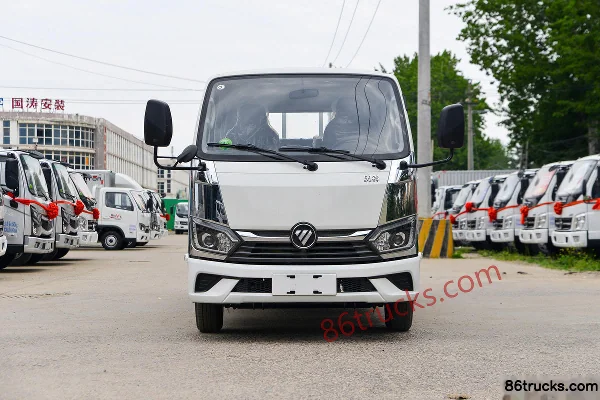 Foton Aoling M Card 2.0L 144hp 4X2(6 wheels) Gasoline 2.7m Double Row Flatbed Light Truck (Hydraulic Brake) Exterior (2) | 86Trucks