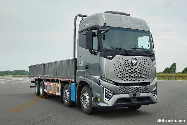 Foton Auman Galaxy Crossing Edition 620 hp 8X4(12 wheels) 9.55m AMT Automatic Flatbed Cargo Truck Exterior