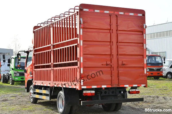 Dongfeng Furika F6 170 hp 4X2(6 wheels) 3.8m semi-row flatbed light truck (China VI) (axle ratio 4.33) Body (3) | 86Trucks