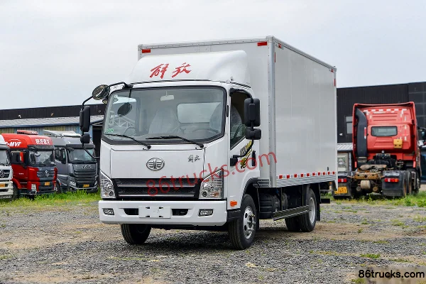FAW Jiefang Hu VH 160hp 4X2(6 wheels) 4.16m single-row van light truck Exterior (3) | 86Trucks