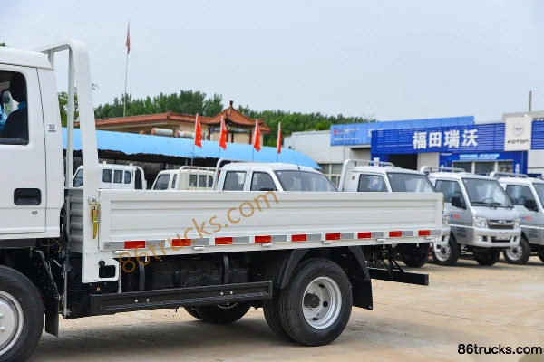 Foton Forland Small Card Star 2 95hp 4X2(6 wheels) 3.67m Single Row Flatbed Mini Truck (China VI) Body (1) | 86Trucks