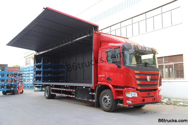Union Truck U⁺ 4X2(6 wheels) 18T 9.6m Electric Wing Opening Van 282.62kWh Cab (3) | 86Trucks