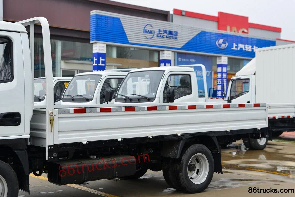 Yuejin Fuxing S100 1.6L 123 hp 4X2(6 wheels) gasoline 4.2m single-row flatbed light truck (China VI) Body (1) | 86Trucks