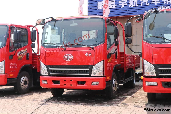 FAW Jiefang Tiger VN 140 ch 4X2(6 roues) 3,82 m plateau demi-cabine camion léger (Fast Gear 8 vitesses) Extérieur (3) | 86Trucks