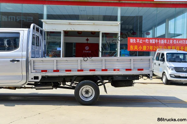 Dongfeng D72L 2015 LV0 1.6L 122 hp 4X2(6 wheels) gasoline 2.98m double-row flatbed micro truck Body (2) | 86Trucks