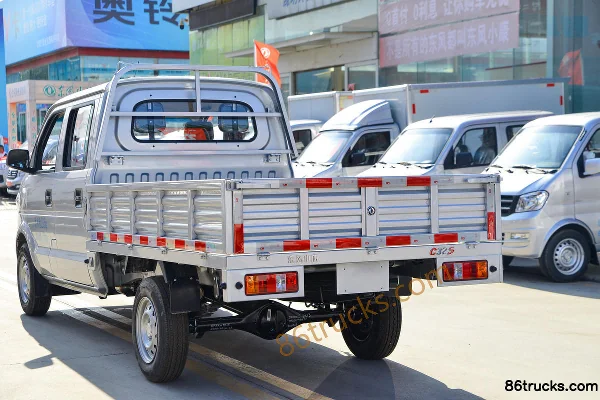 Dongfeng C32S 2022 Model LV1 1.6L 122hp 4X2(6 wheels) Gasoline 2.51m Double Row Flatbed Micro Truck (China VI) Body (3) | 86Trucks