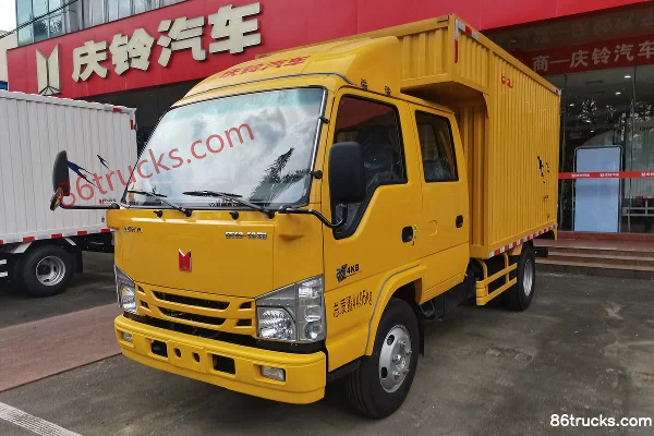 Qingling Lingka 131 ch 4X2(6 roues) 3,245 m camion léger fourgon double cabine Extérieur (3) | 86Trucks