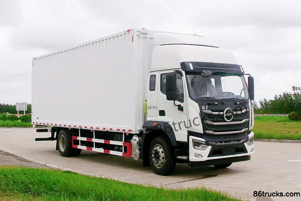 Beijing Trucks Fendou 350 hp 4X2(6 wheels) 8m AMT automatic wing-opening van cargo truck Exterior
