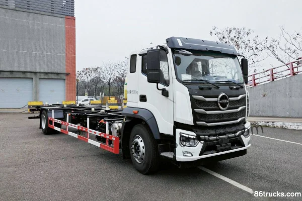 Beijing Trucks Fendou 350hp 4X2(6 wheels) AMT automatic hook-lift cargo truck Exterior