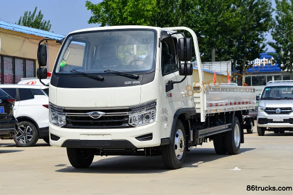 Foton Forland S1 145hp 4X2(6 wheels) 3.94m half-row flatbed truck Exterior (3) | 86Trucks