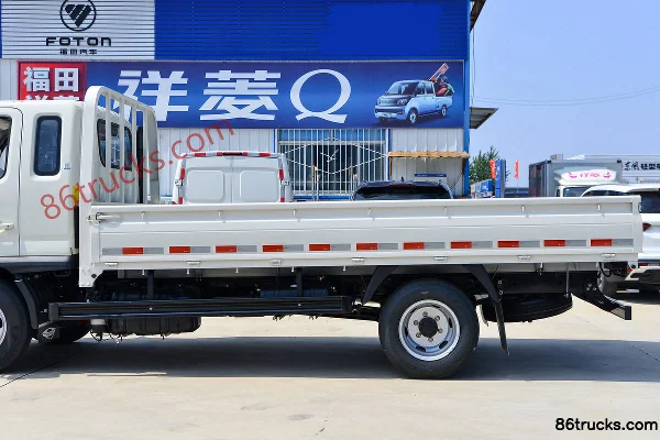 Foton Forland S1 145hp 4X2(6 wheels) 3.94m half-row flatbed truck Body (2) | 86Trucks