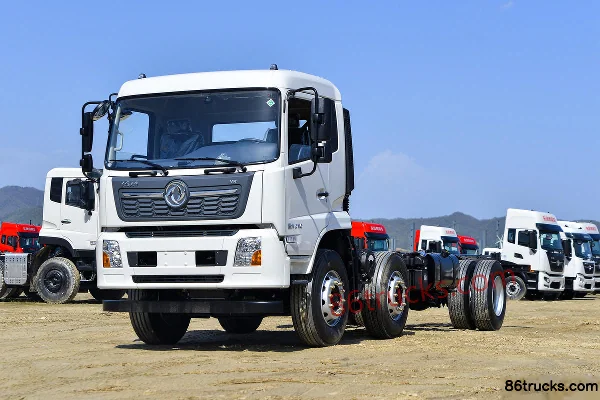 Dongfeng Commercial Vehicle Dongfeng Tianjin VR 245hp 6X2(8 wheels) green sprinkler truck (Hongyu brand) Exterior (3) | 86Trucks