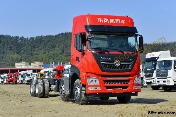 Dongfeng Commercial Vehicle Tianlong KL Qihang Edition 465 hp 8X4(12 wheels) 9.6m AMT Automatic Refrigerated Truck (Hong