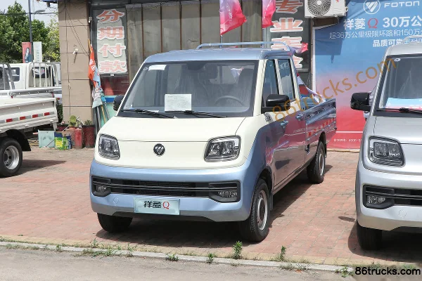 Foton Xiangling Q monocoque Confort 1.6L 120 ch 4X2(6 roues) essence 2,5 m micro camion plateau double cabine Extérieur (3) | 86Trucks