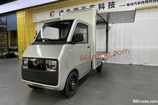 Wuling E10 Basic 0.8T 1.99m Electric Vending Truck (Zhiyue brand) 9 kWh 4X2(6 wheels) Body (1) | 86Trucks