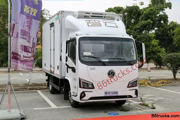SHACMAN Commercial Vehicle Zhiyun S300 4.5T 4.05m single-row pure electric refrigerated truck 100.46kWh 4X2(6 wheels) Ex