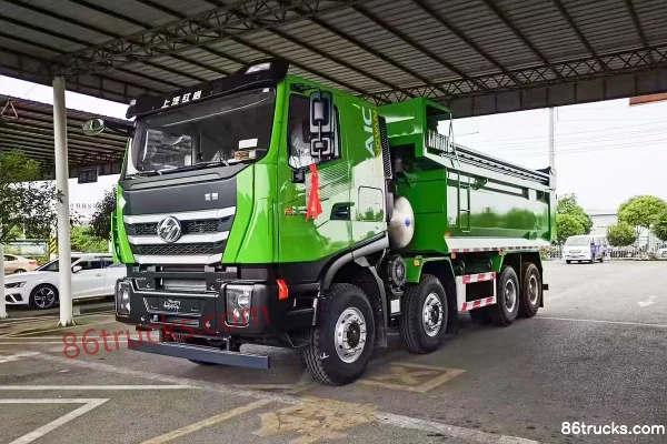 SAIC Hongyan Genlyon C6 460hp 8X4(12 wheels) 5.8m LNG Dump Truck Exterior