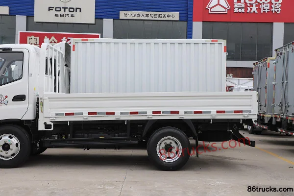 Foton Aoling Jieyun édition jeunesse illimitée 146 ch 4X2(6 roues) 3.655 m plateau à ridelles cabine simple camion léger Châssis (1) | 86Tru
