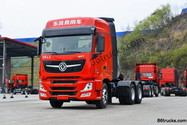 Dongfeng Commercial Vehicle Tianlong Flagship KX King Edition 530hp 6X4(10 wheels) LNG Tractor Truck (Hydraulic Retarder) Exterior (3) | 86T