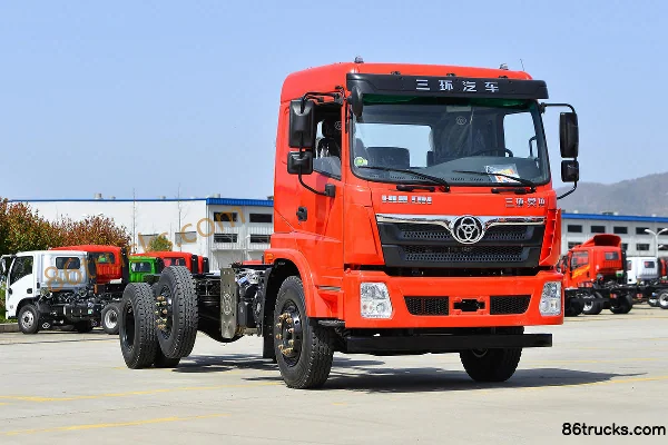 Sanhuan Shitong Haolong Luxury Edition 270hp 6X2(8 wheels) 6.8m Van Cargo Truck Exterior