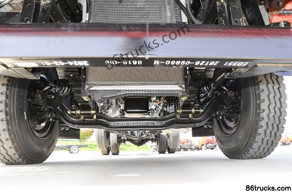 Sanhuan Shitong Haolong 245 hp 6X2(8 wheels) 9.6m van cargo truck Chassis (1) | 86Trucks