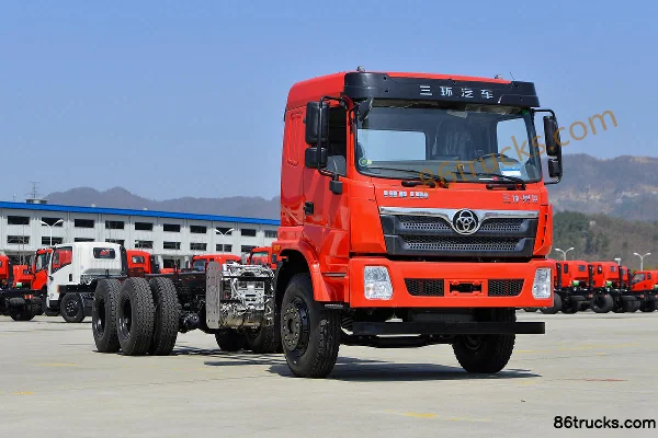 Sanhuan Shitong Haolong 300hp 6X4(10 wheels) truck-mounted crane transport truck (Shitong brand) Exterior