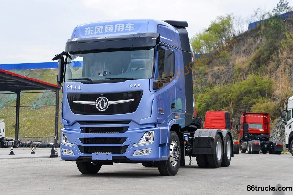 Dongfeng Commercial Vehicle Tianlong Flagship KX King Edition 580 hp 6X4(10 wheels) LNG Automatic Tractor Truck (Hydraulic Retarder) Exterio