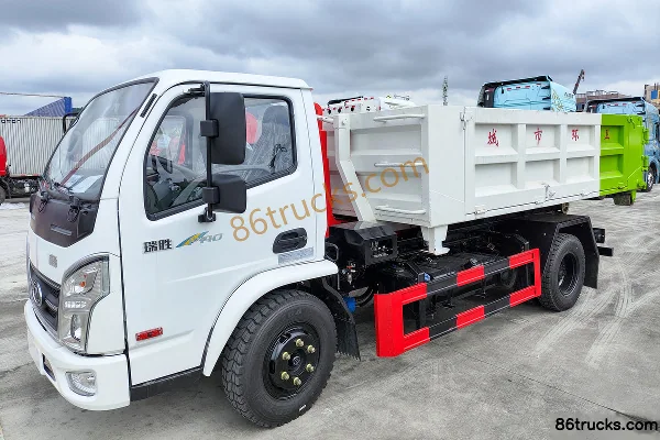 NanJun Ruisheng 140hp 4X2(6 wheels) detachable container garbage truck (Ruiyasheng brand) Exterior (3) | 86Trucks